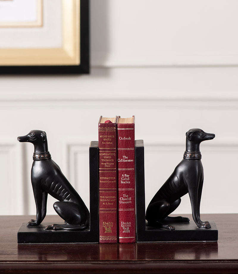 Junips | Guard Dog Bookend Set - Black