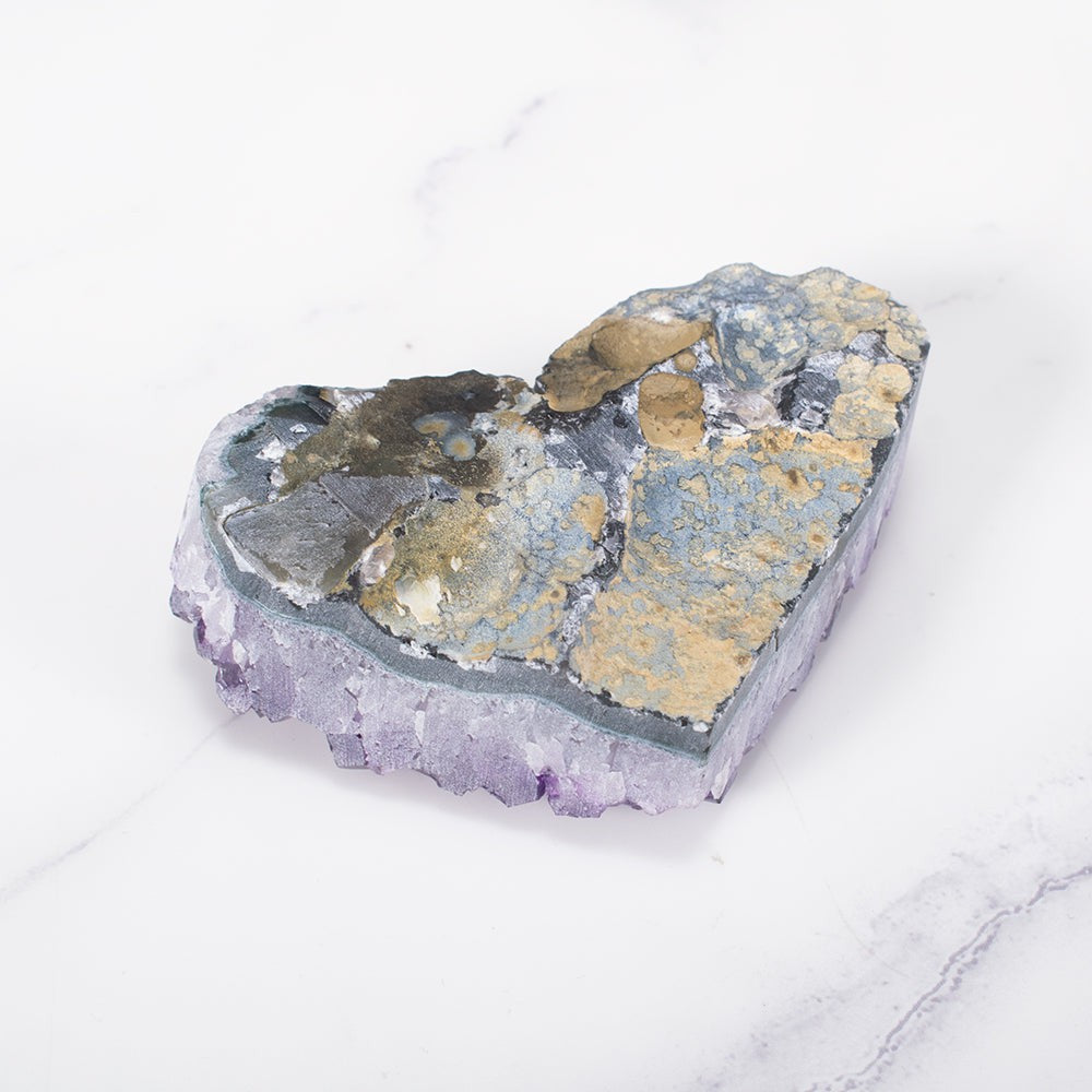 Junips | Amethyst Cluster Heart
