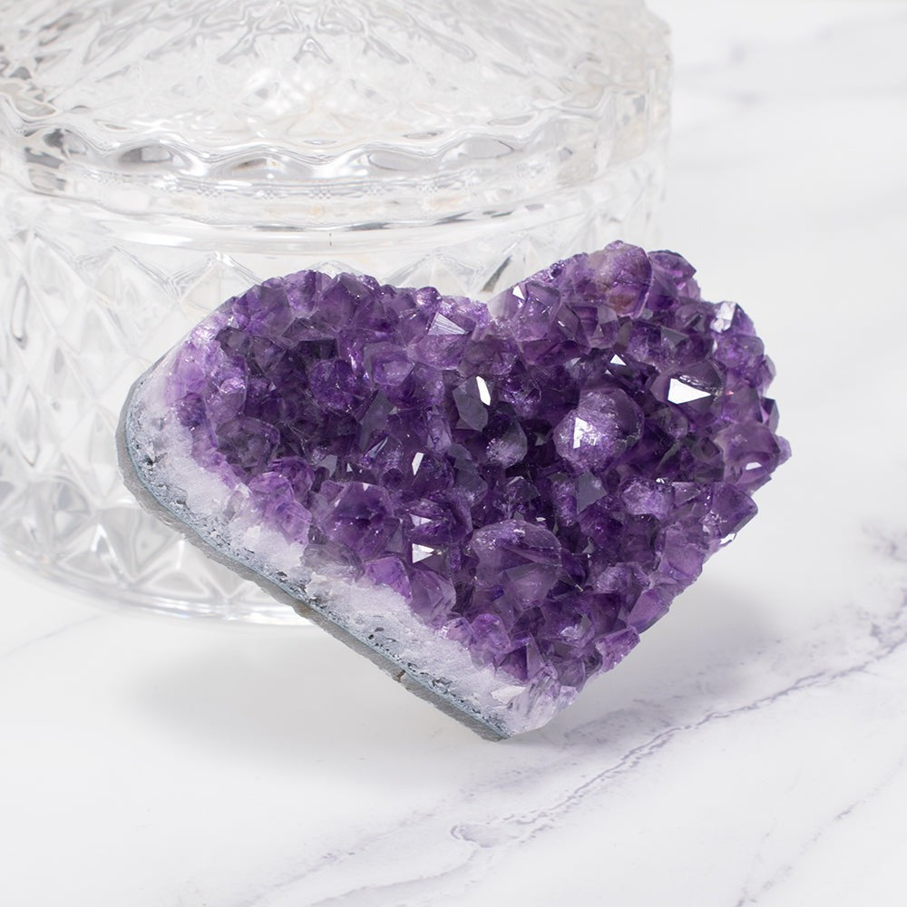 Junips | Amethyst Cluster Heart