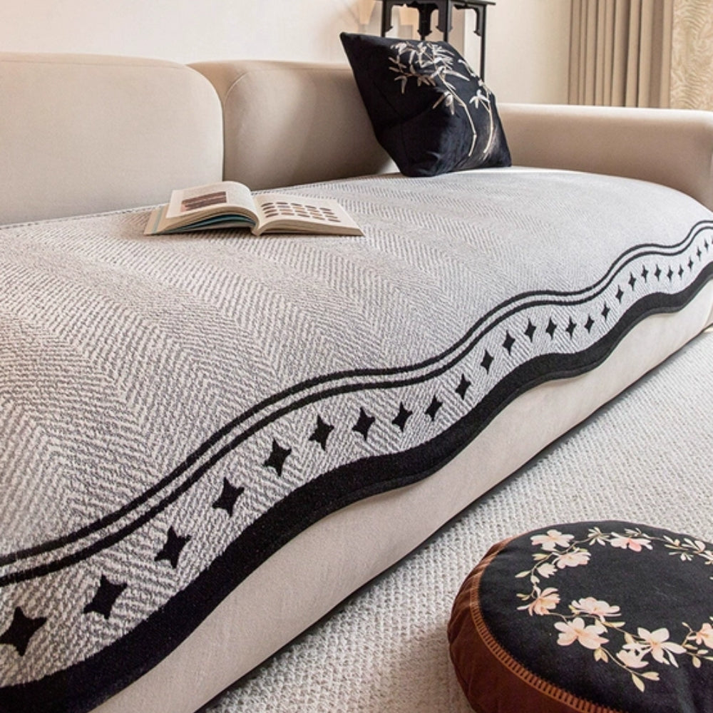 Junips | Modern Wave Anti-Slip Sofa Cover