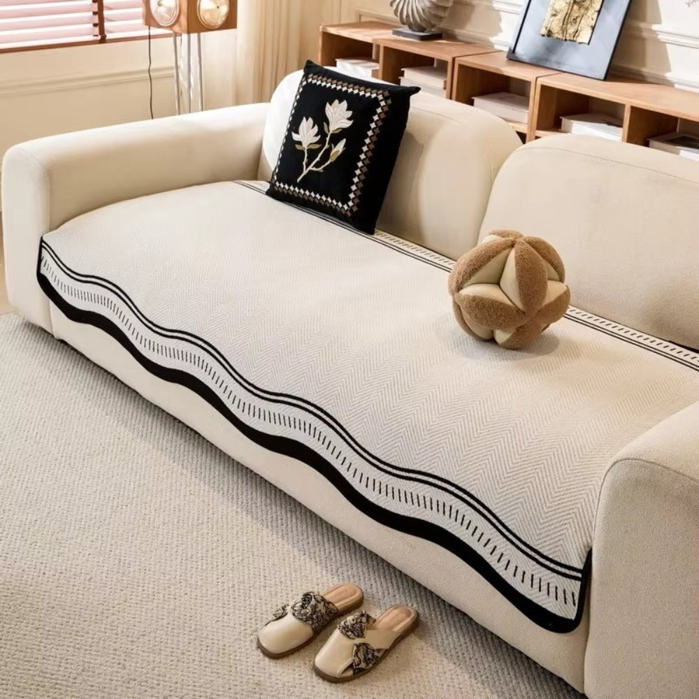 Junips | Modern Wave Anti-Slip Sofa Cover
