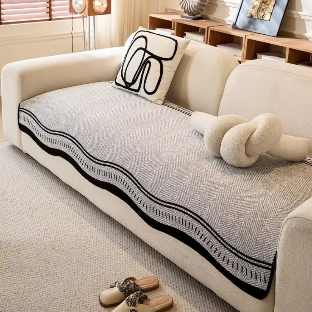 Junips | Modern Wave Anti-Slip Sofa Cover