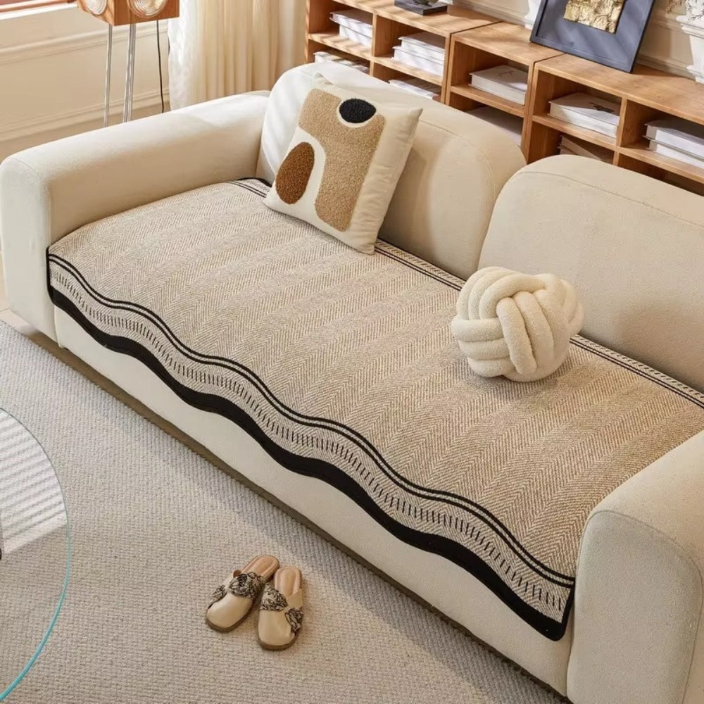 Junips | Modern Wave Anti-Slip Sofa Cover