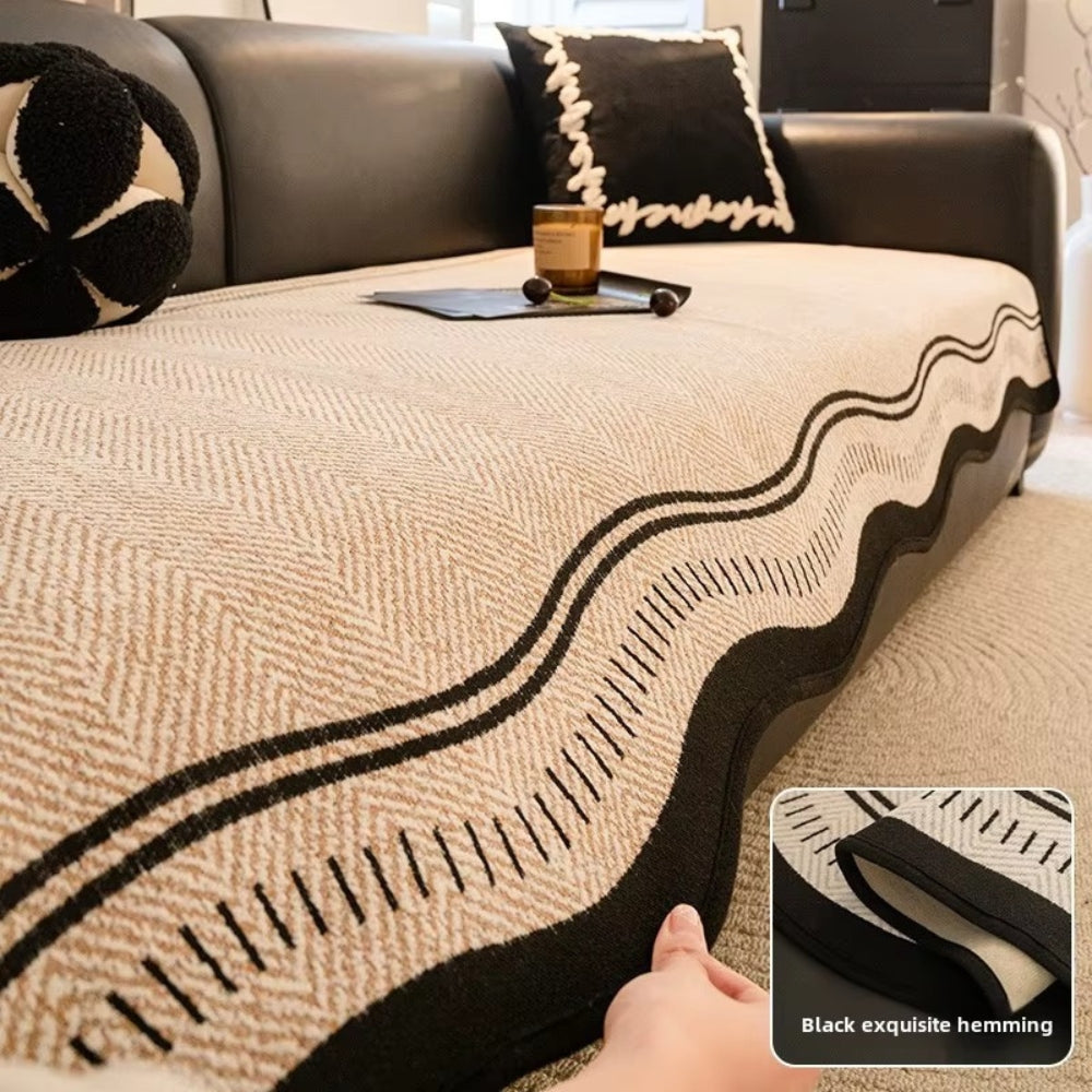 Junips | Modern Wave Anti-Slip Sofa Cover