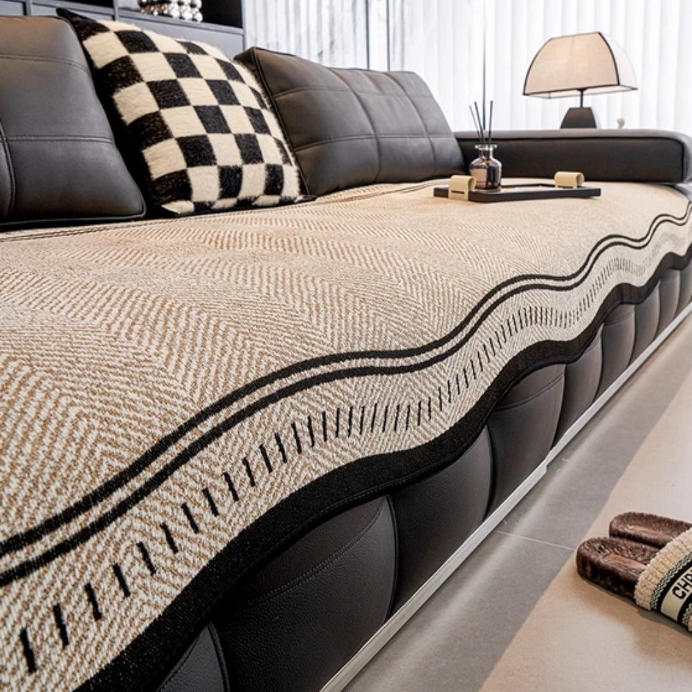 Junips | Modern Wave Anti-Slip Sofa Cover