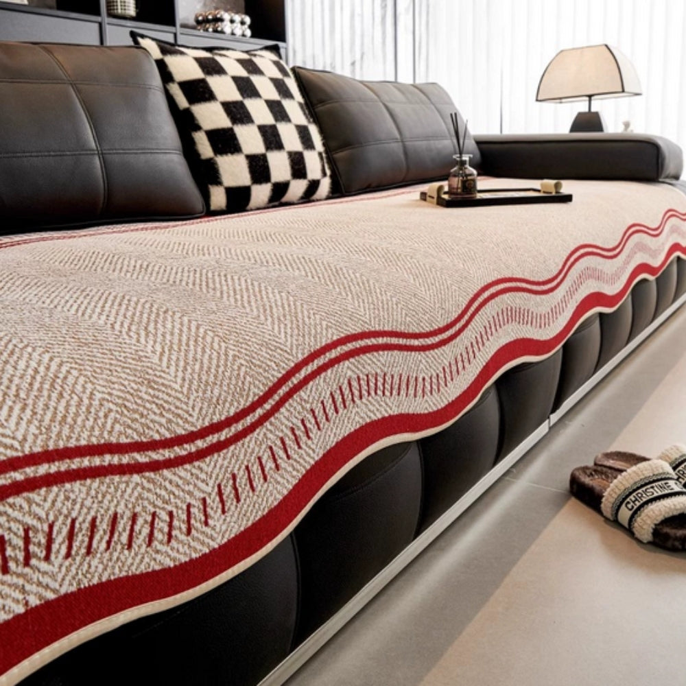 Junips | Modern Wave Anti-Slip Sofa Cover