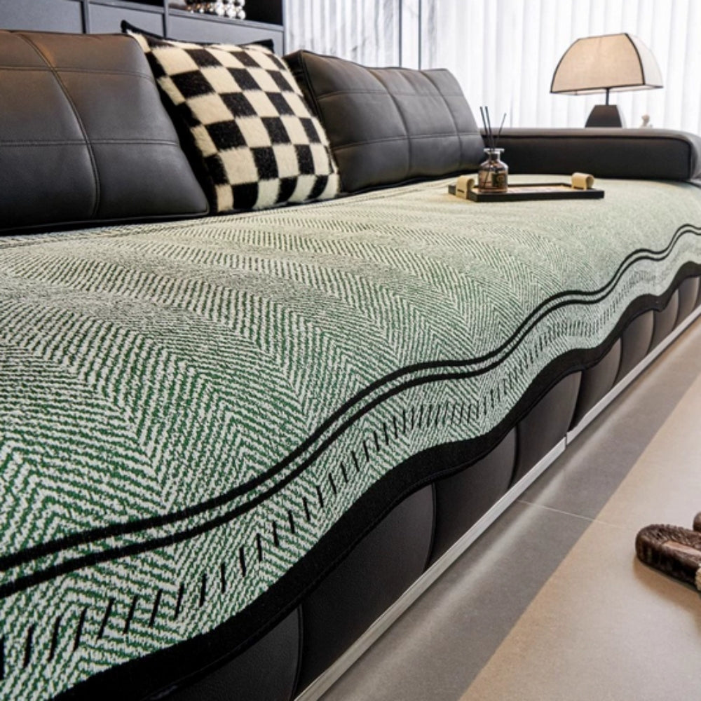 Junips | Modern Wave Anti-Slip Sofa Cover
