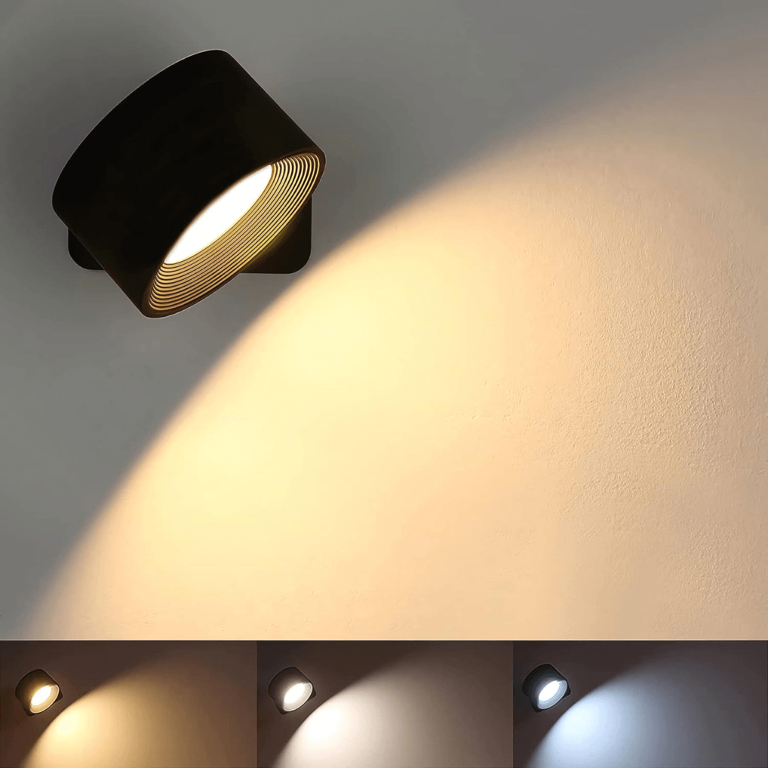 Junips | 360° wireless rechargeable wall light | Versatile LED lighting solution