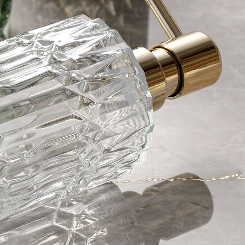 Junips | Diamond Pattern Glass Soap Dispenser