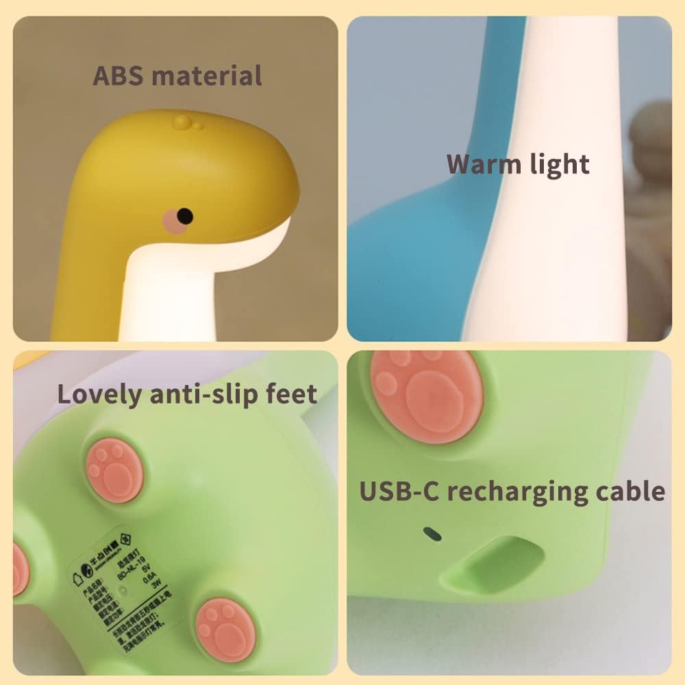 Junips | DinoSnug – Soft Glow Dinosaur Night Light for Kids