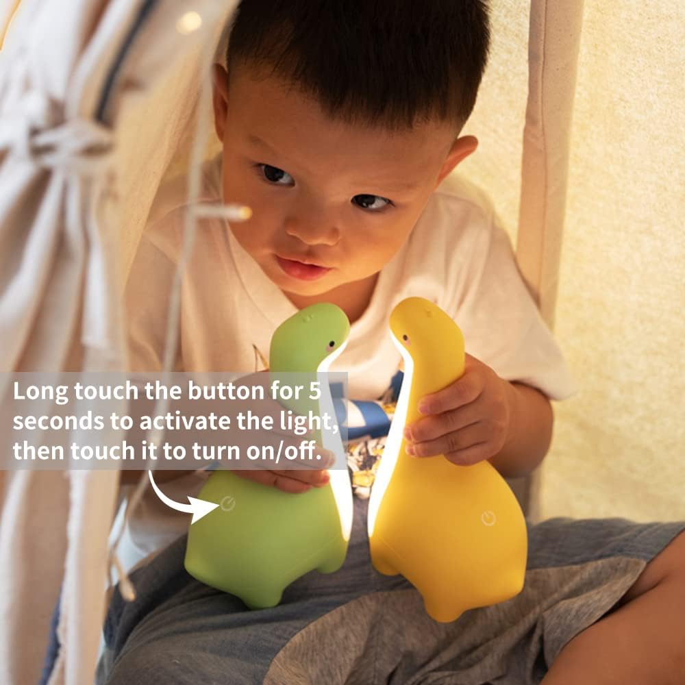 Junips | DinoSnug – Soft Glow Dinosaur Night Light for Kids