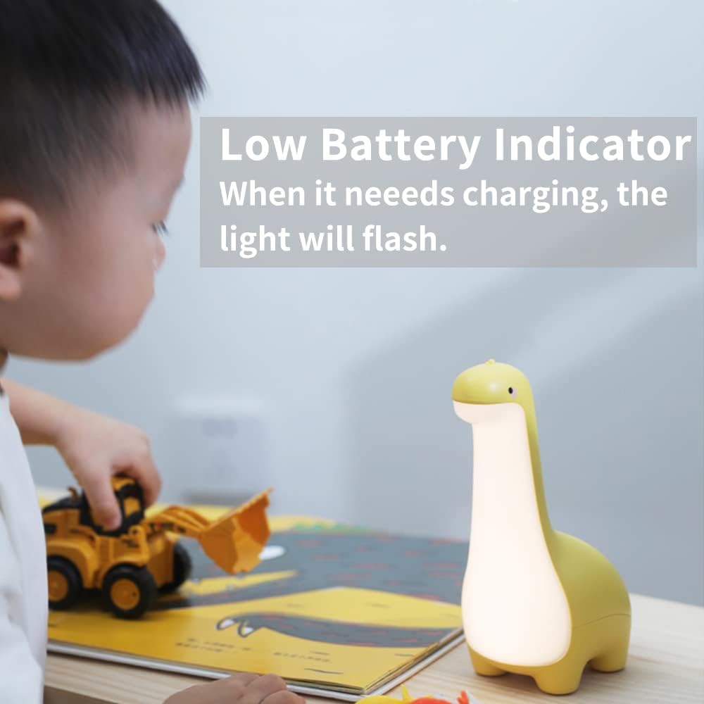 Junips | DinoSnug – Soft Glow Dinosaur Night Light for Kids