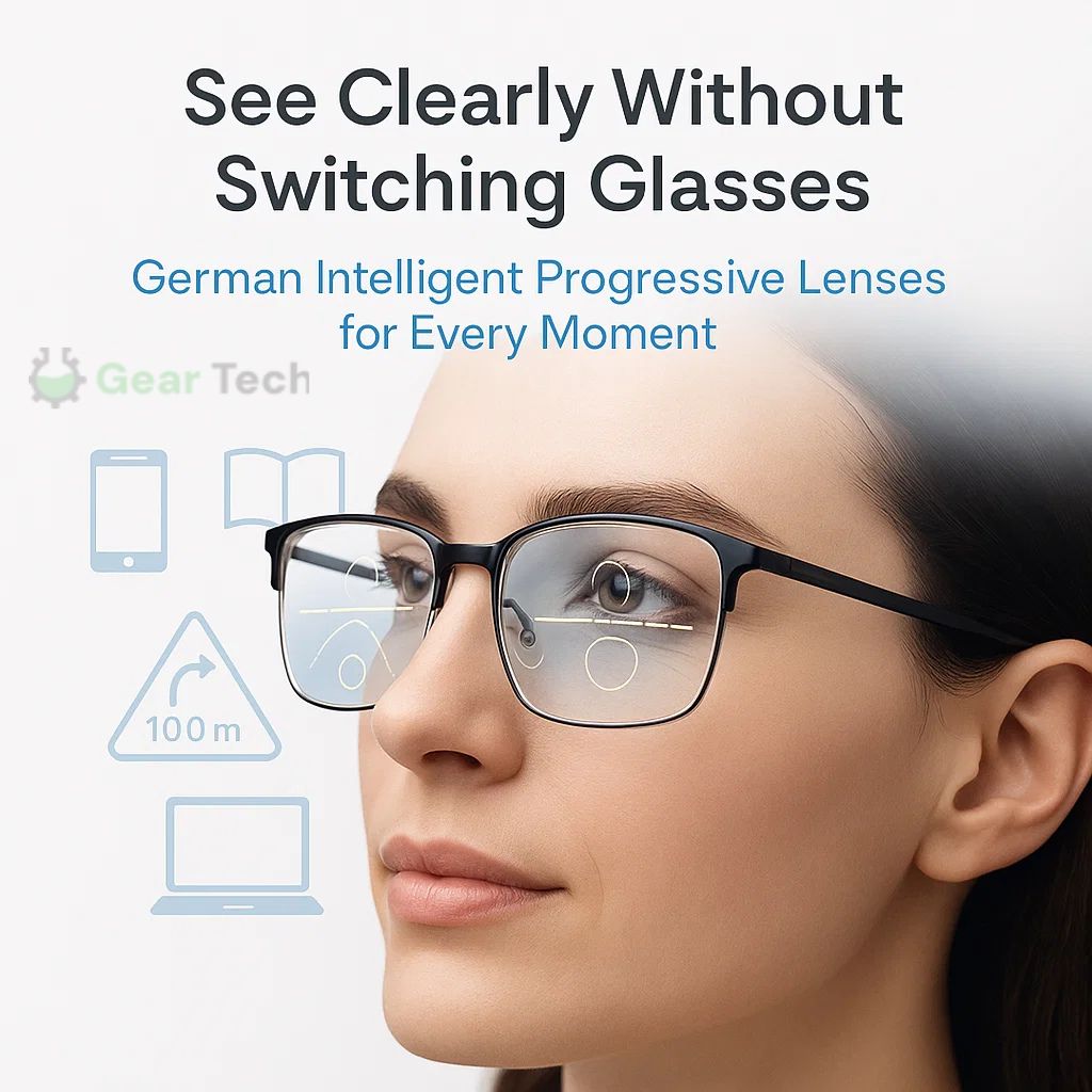 Junips | Progressive Multifocal Glasses for Clear Vision - German Intelligent Design for Everyday Use