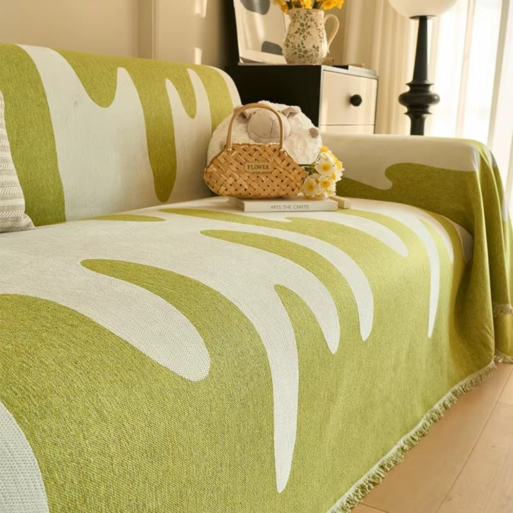 Junips | Dripping Color Chenille Sofa Cover