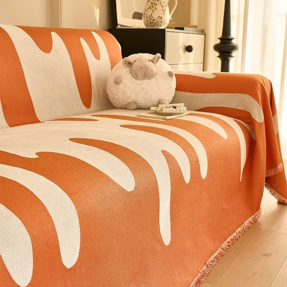 Junips | Dripping Color Chenille Sofa Cover