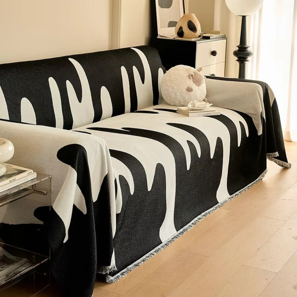 Junips | Dripping Color Chenille Sofa Cover