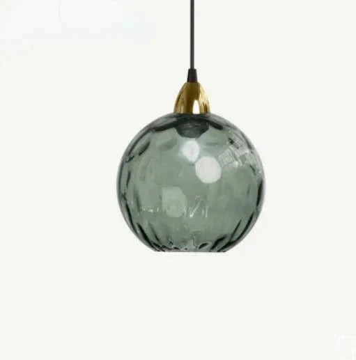 Junips | Glasora Pendant Light - Transparent Glass Ball with LED Lighting