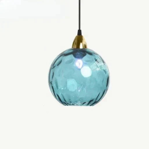 Junips | Glasora Pendant Light - Transparent Glass Ball with LED Lighting