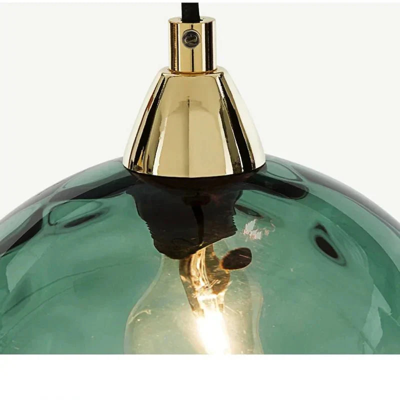 Junips | Glasora Pendant Light - Transparent Glass Ball with LED Lighting