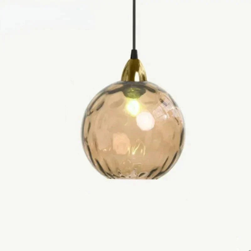 Junips | Glasora Pendant Light - Transparent Glass Ball with LED Lighting