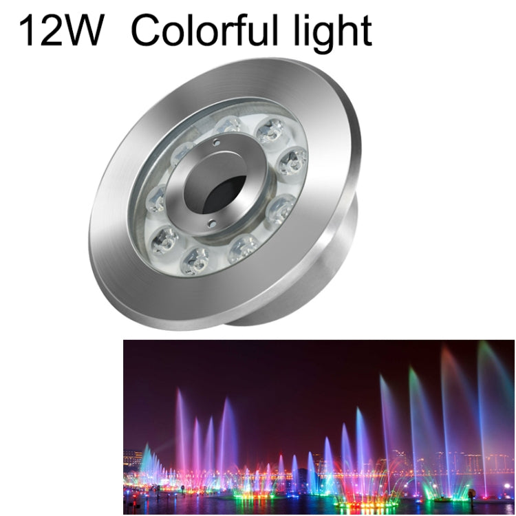 Junips | 12W Landscape Color Changing Ring LED Stainless Steel Underwater Spotlight (Colorful)