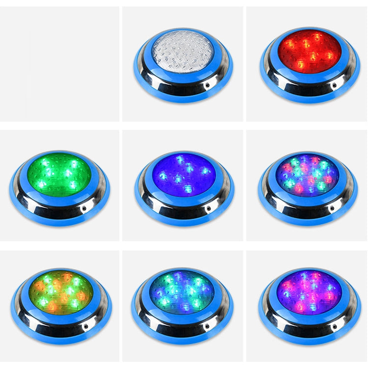Junips | 18W LED Stainless Steel Wall Mounted Pool Light Landscape Underwater Light (Colorful Light)