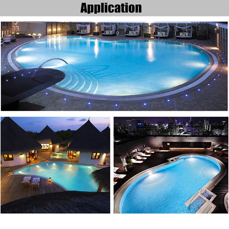Junips | 15W LED Stainless Steel Wall Mounted Pool Lighting Landscape Underwater Light (Colored Light + Remote Control)