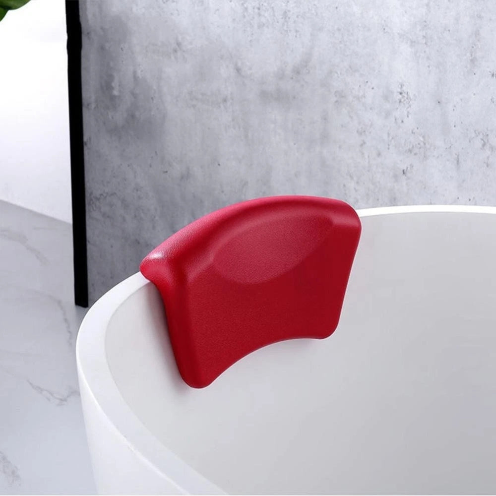 Junips | Aqua Cradle Bathtub Pillow | Orthopedic Organosilicon Neck Support | Antimicrobial Non-Slip Suction Interface | Ergonomic Cervical Alignment Cushion | Waterproof High-Density Bath Accessory