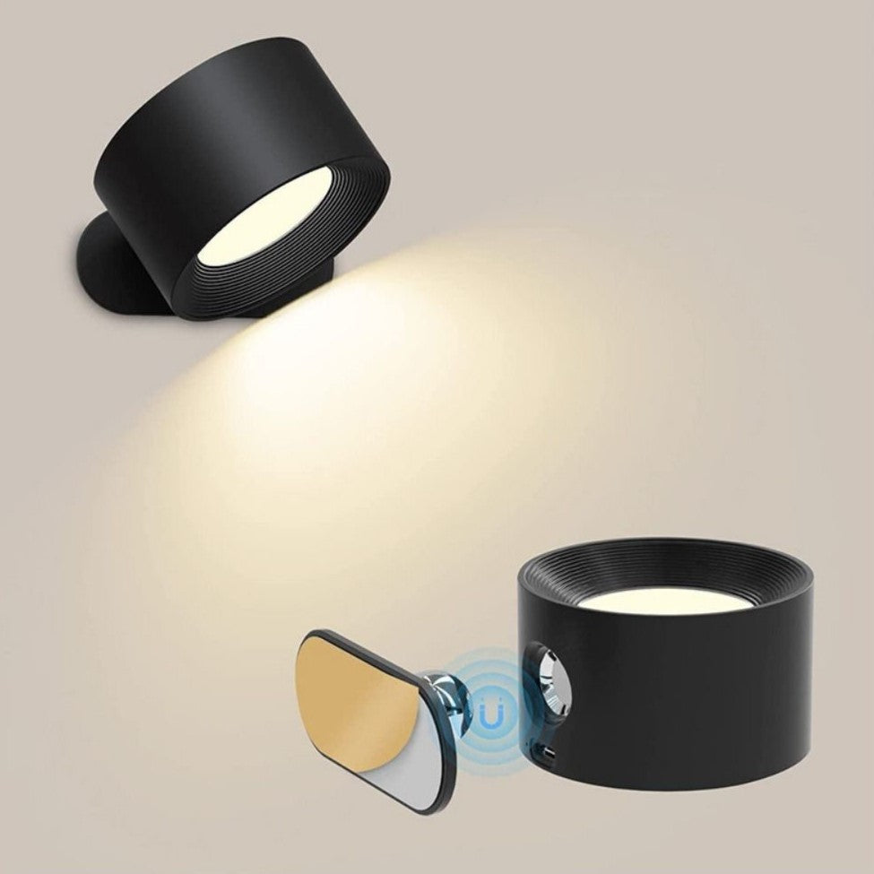 Junips | Spotlight Wireless Wall Lamp - 360° Rotation, Dimmable, Rechargeable Wall Light