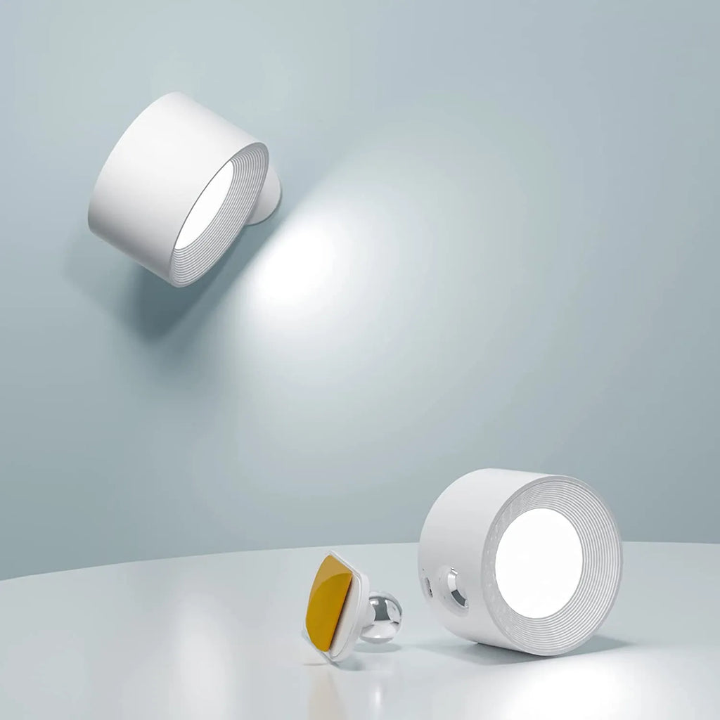 Junips | Spotlight Wireless Wall Lamp - 360° Rotation, Dimmable, Rechargeable Wall Light