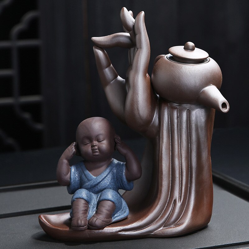 Junips | Ebony Tea Ceremony Accessories Six Gentlemen Set Purple Tone Tea Set Tea Cabinet Filter Small Monk Decoration