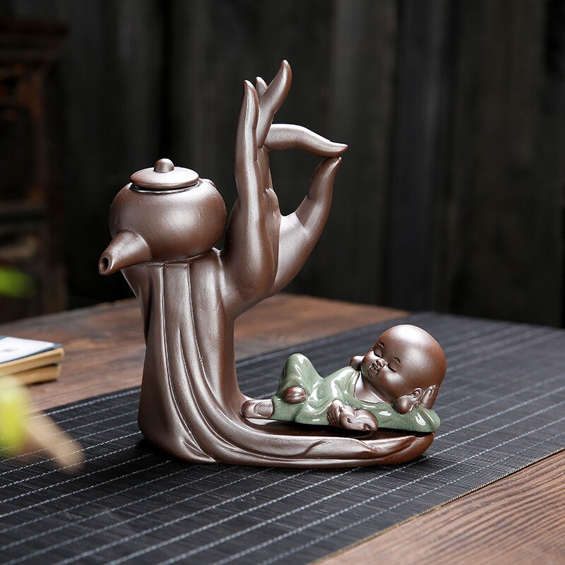 Junips | Ebony Tea Ceremony Accessories Six Gentlemen Set Purple Tone Tea Set Tea Cabinet Filter Small Monk Decoration
