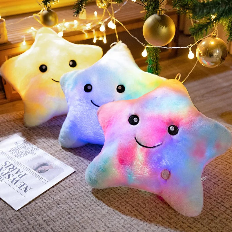 Junips | LED Star Plush Light - Soft Glow Star Pillow Doll, Plush Toy for Kids & Home Decor, Perfect Birthday Gift