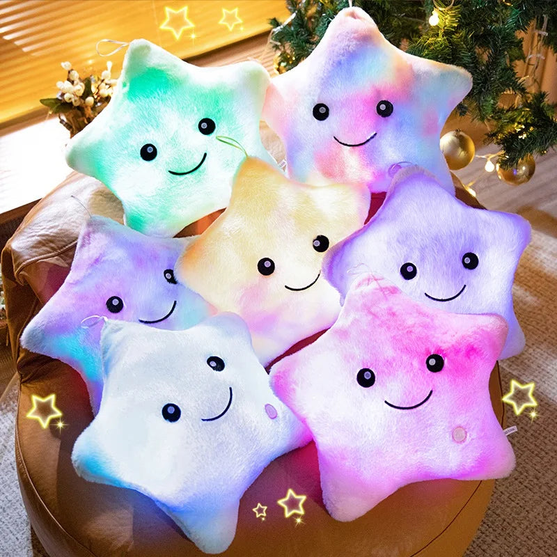 Junips | LED Star Plush Light - Soft Glow Star Pillow Doll, Plush Toy for Kids & Home Decor, Perfect Birthday Gift