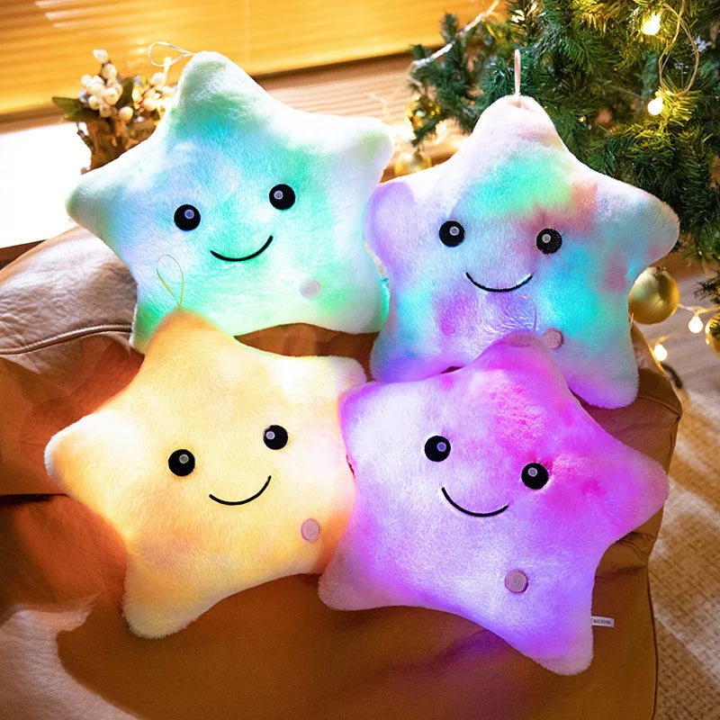 Junips | LED Star Plush Light - Soft Glow Star Pillow Doll, Plush Toy for Kids & Home Decor, Perfect Birthday Gift