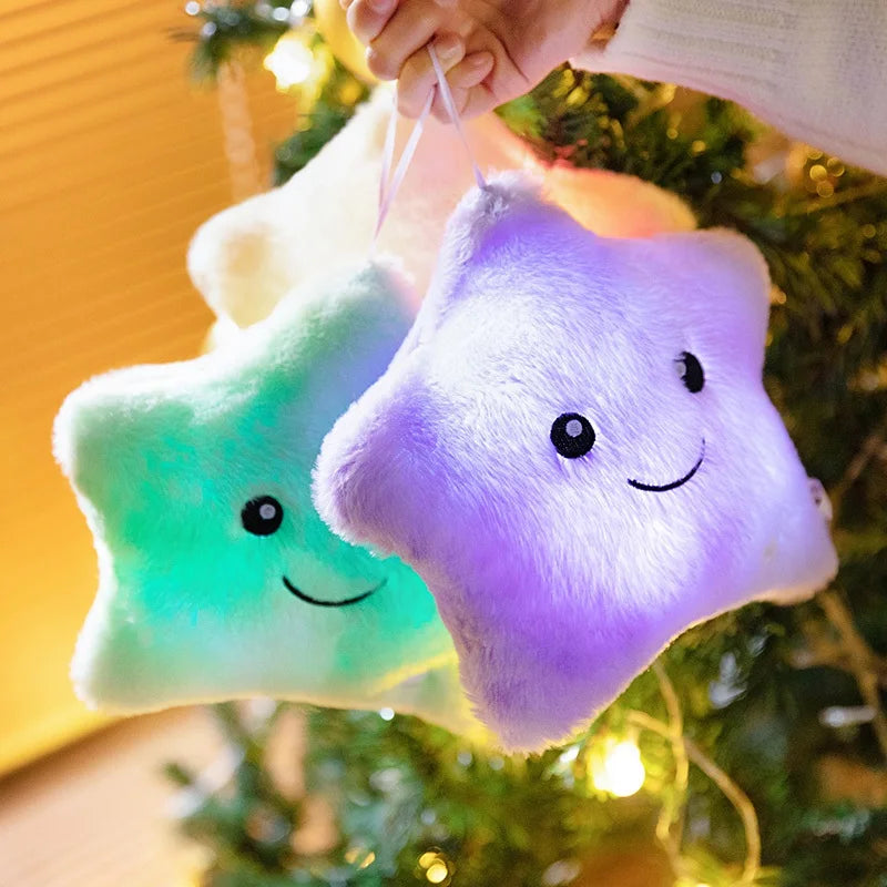 Junips | LED Star Plush Light - Soft Glow Star Pillow Doll, Plush Toy for Kids & Home Decor, Perfect Birthday Gift