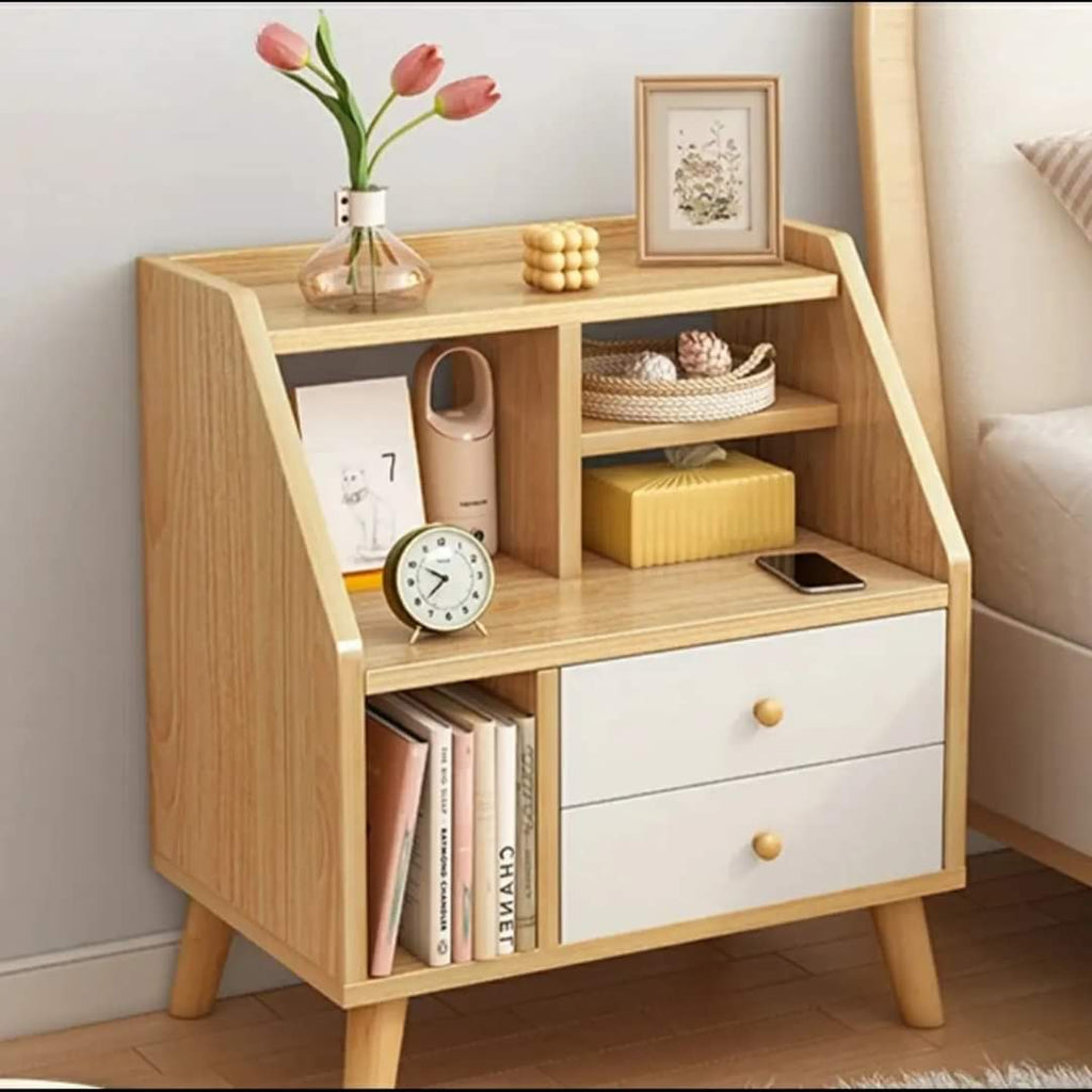 Junips | Wood nightstand with drawer