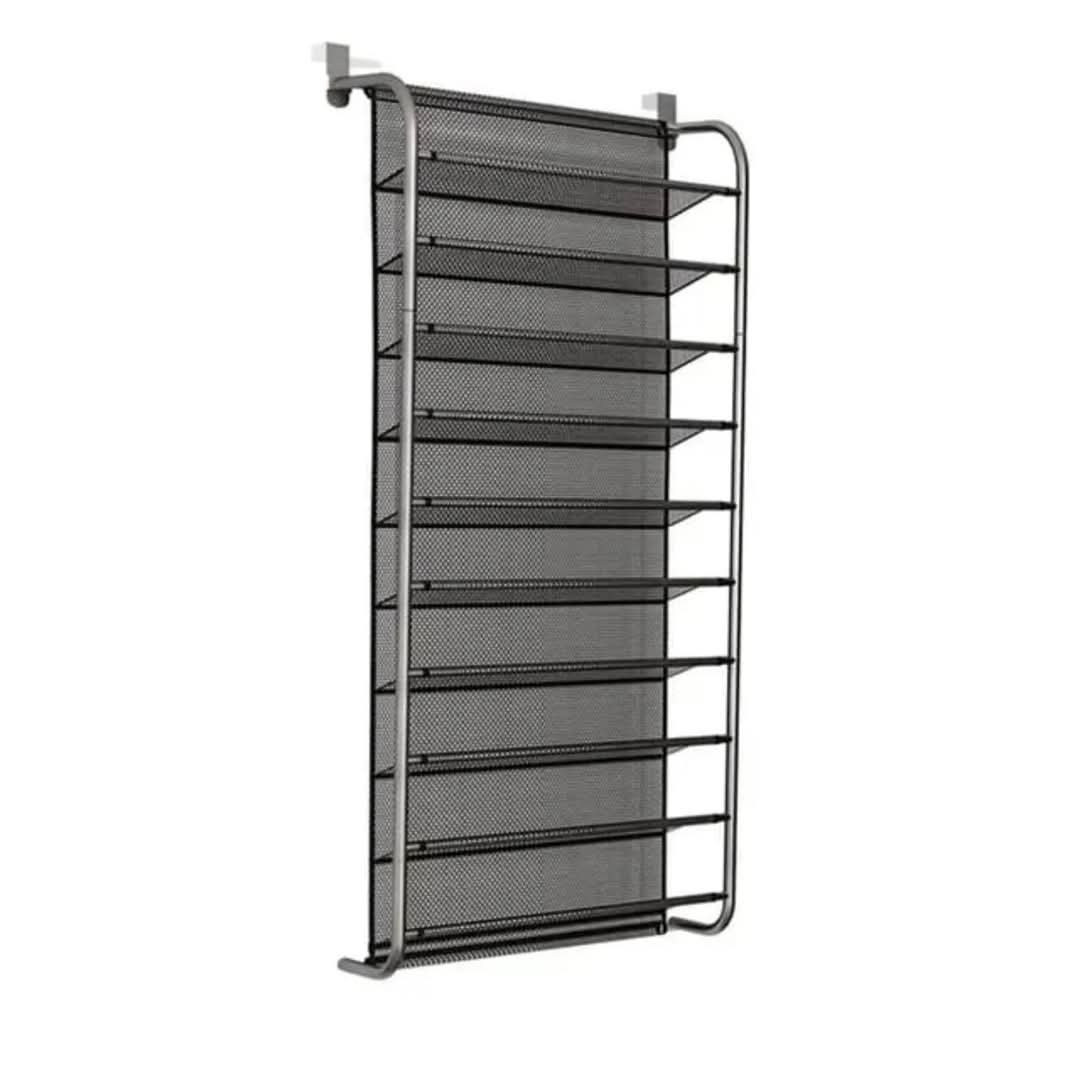 Junips | 10 Tier Over The Door Shoe Rack Organizer