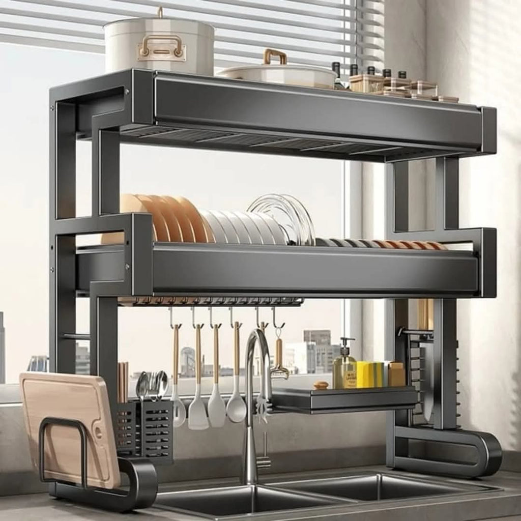 Junips | 2-tier dish rack over the sink