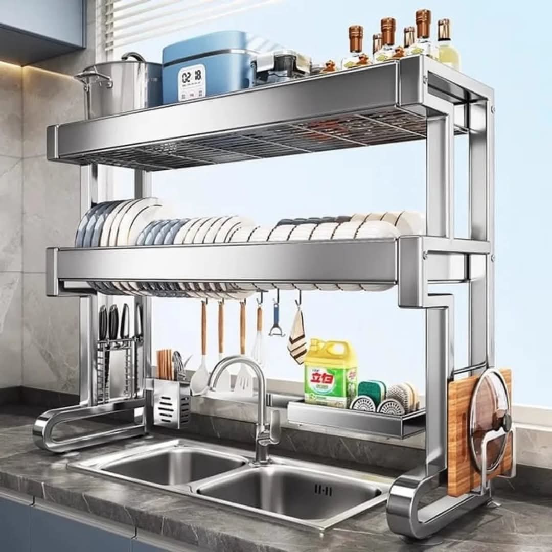 Junips | 2-tier dish rack over the sink