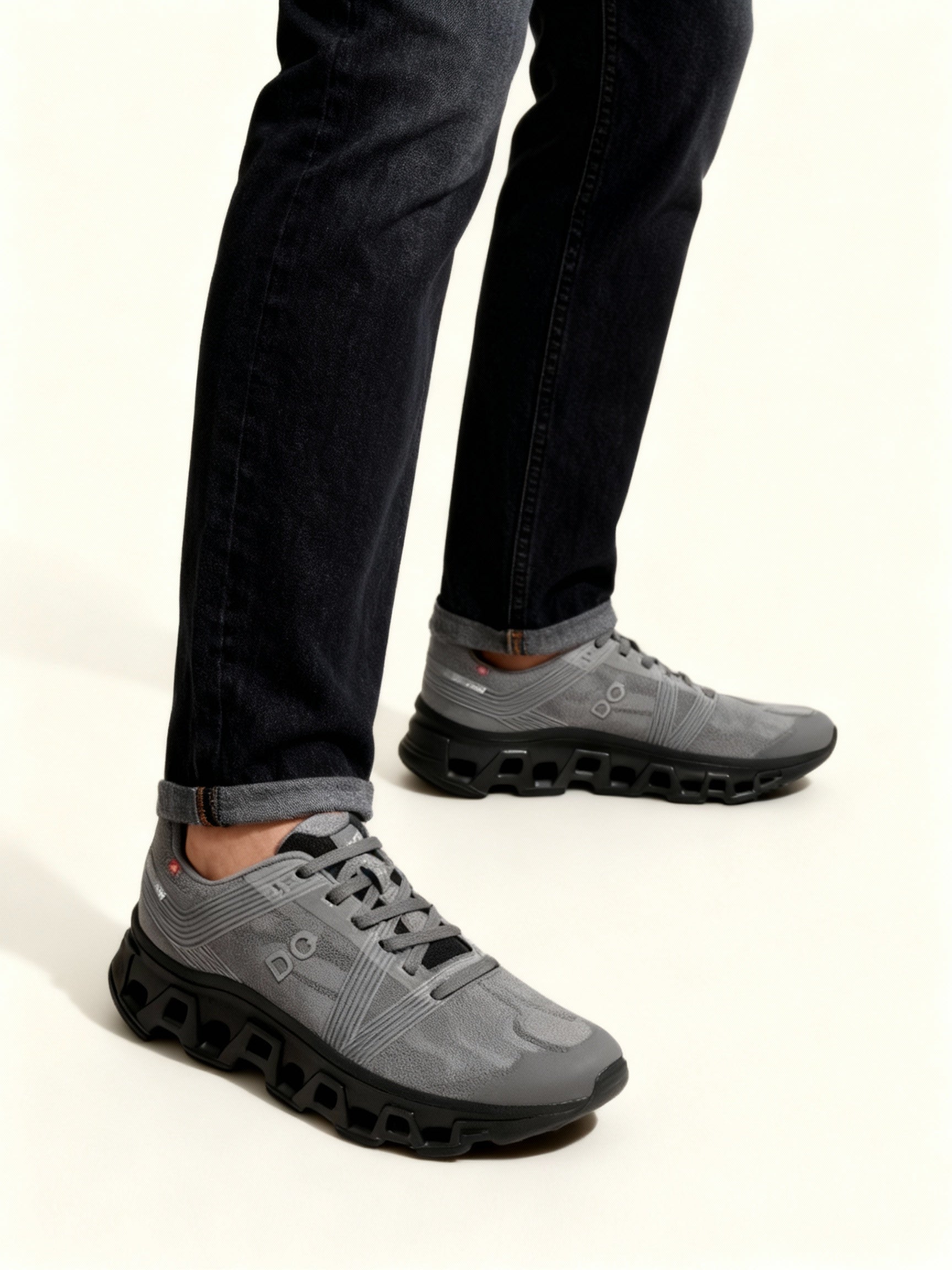 Junips Men's Sneakers | Cotton Fabric Upper | Breathable, Lightweight, Lace-Up