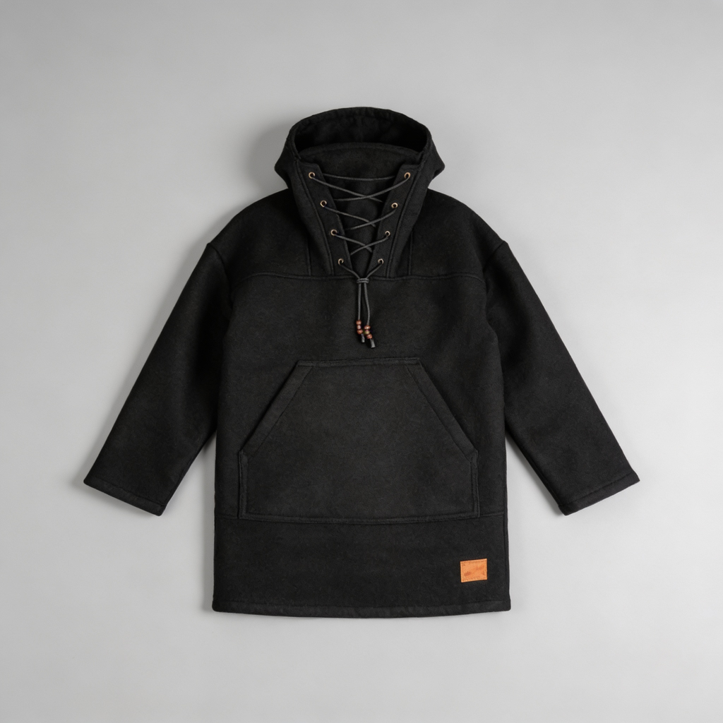 Junips | Boreal Windrak Woolanorak Jacket | 650g/m² Heavyweight Wool | 28-Micron Wind-Resistant Outerwear | Technical Hunting & Expedition Smock