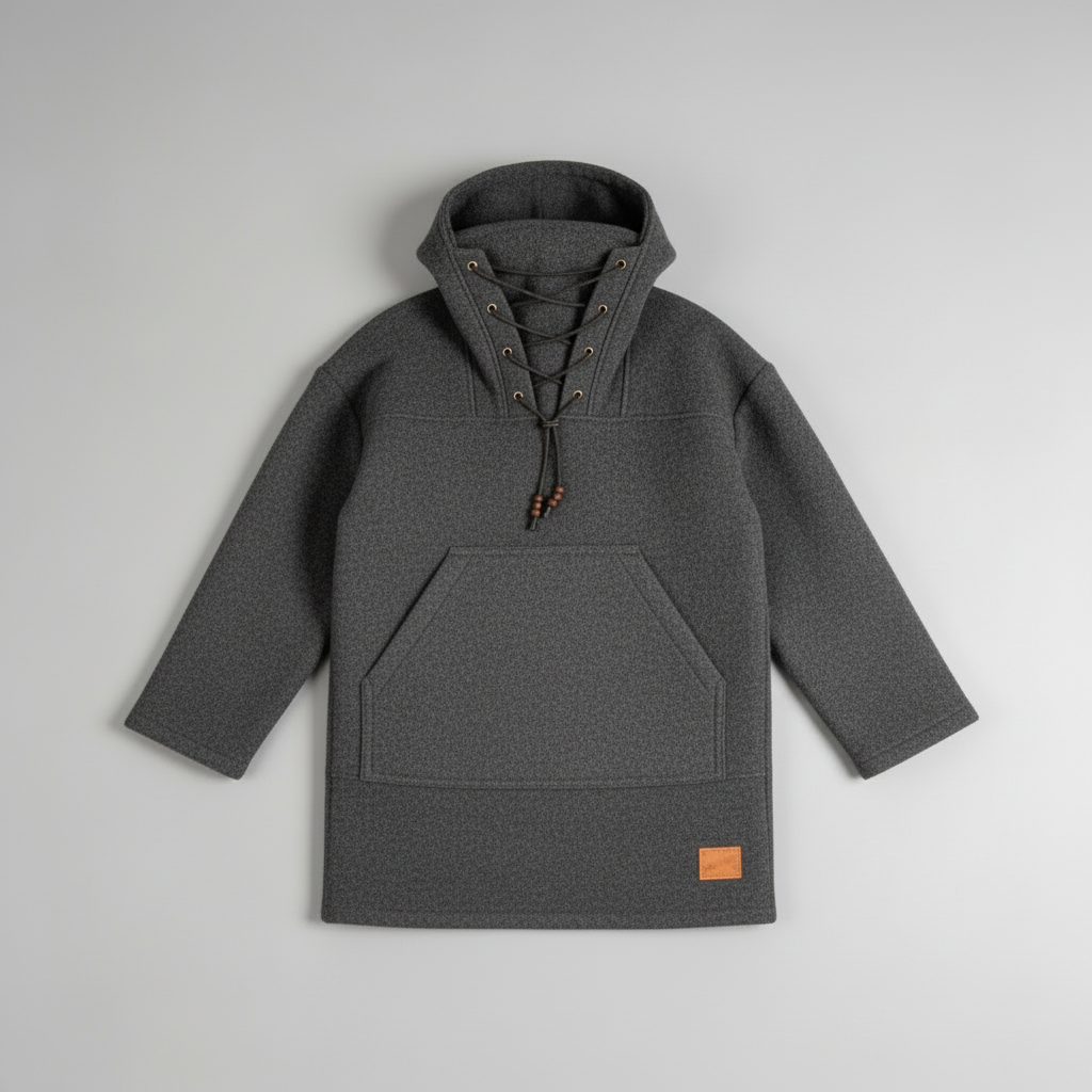 Junips | Boreal Windrak Woolanorak Jacket | 650g/m² Heavyweight Wool | 28-Micron Wind-Resistant Outerwear | Technical Hunting & Expedition Smock