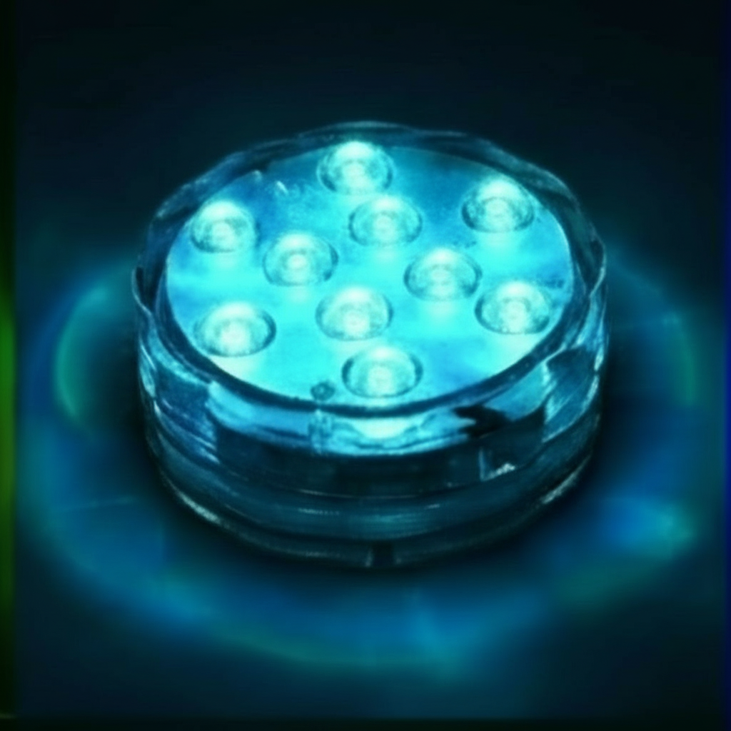 Junips | Waterproof Submersible LED Lamp | IP68 Ingress Protection | Magnetic & Suction Cup Mounting | RF Remote Control (15m Range) | 13 High-Lumen RGB Beads | 360° Illumination for Pools & Aquariums