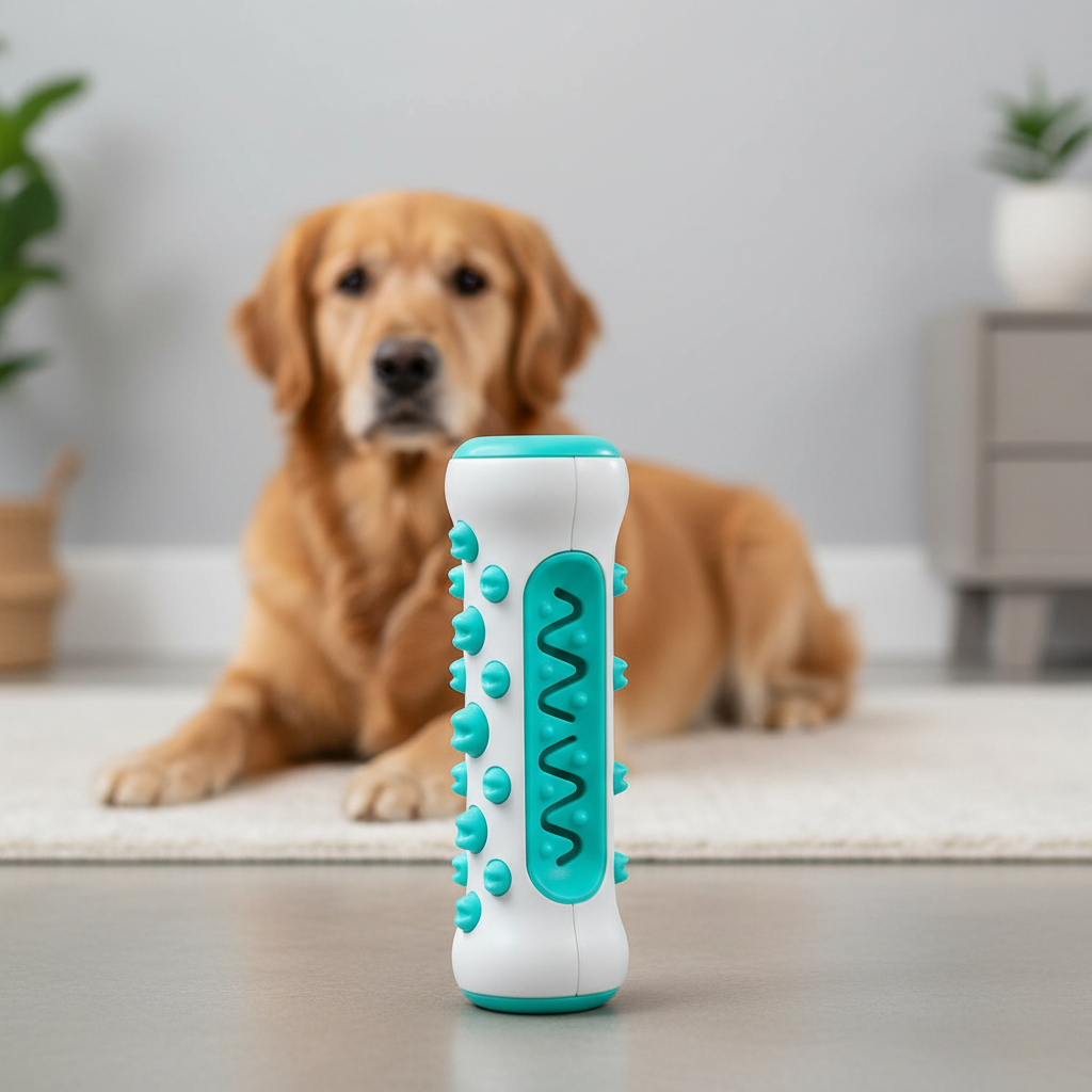 Junips | ZenDog Calming Dog Toy | Lavender & Chamomile Infused | Non-Toxic High-Durability Polymer | Anxiety-Reduction Sensory Hardware | Pliable Tactile Surface