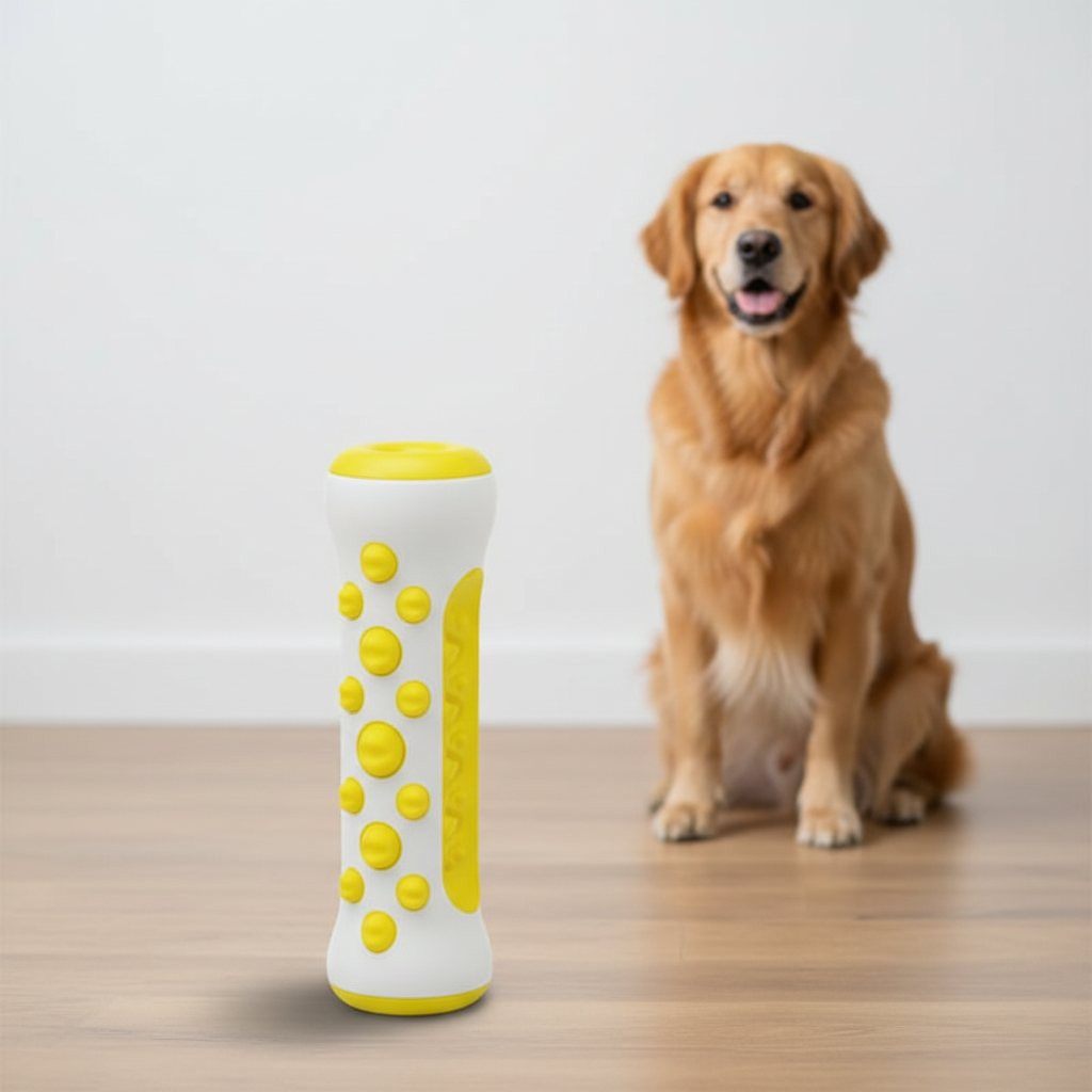 Junips | ZenDog Calming Dog Toy | Lavender & Chamomile Infused | Non-Toxic High-Durability Polymer | Anxiety-Reduction Sensory Hardware | Pliable Tactile Surface