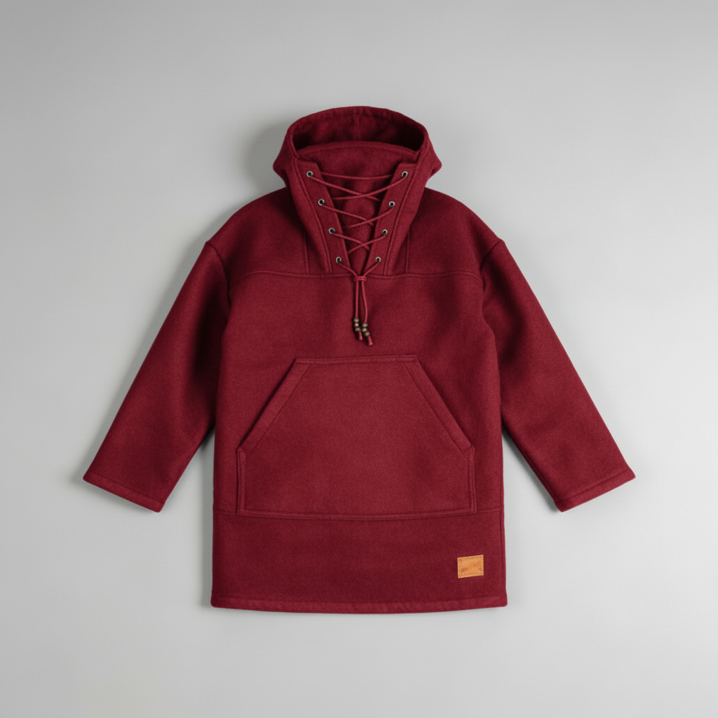 Junips | Boreal Windrak Woolanorak Jacket | 650g/m² Heavyweight Wool | 28-Micron Wind-Resistant Outerwear | Technical Hunting & Expedition Smock