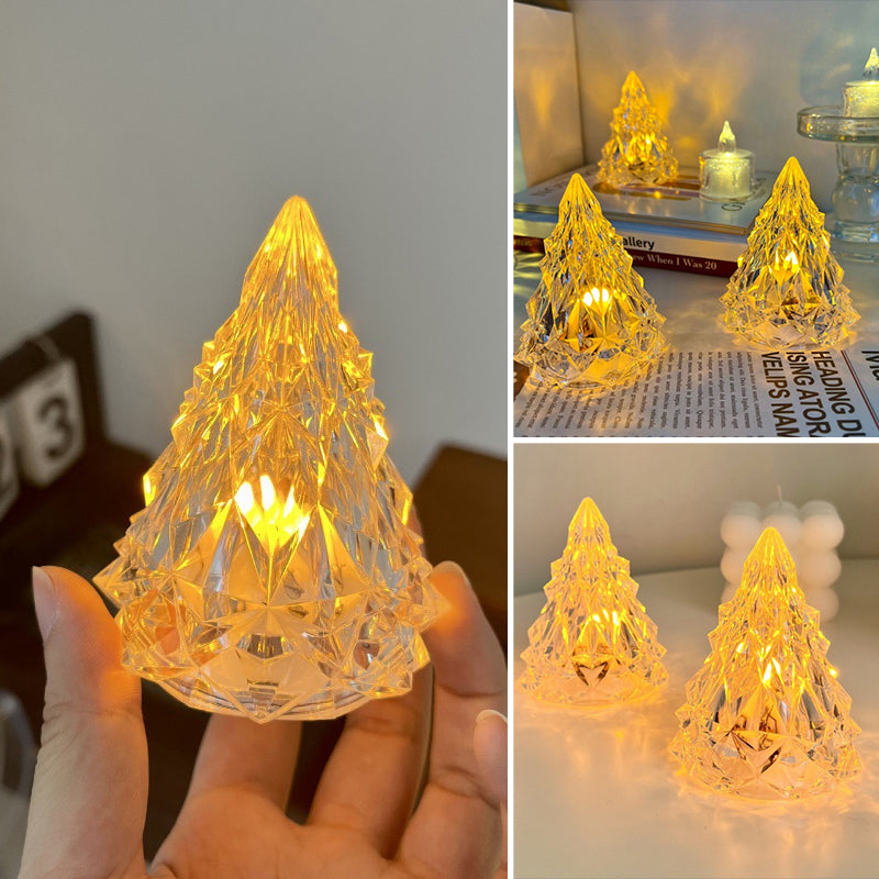 Junips | Mini LED Crystal Christmas Tree Night Light