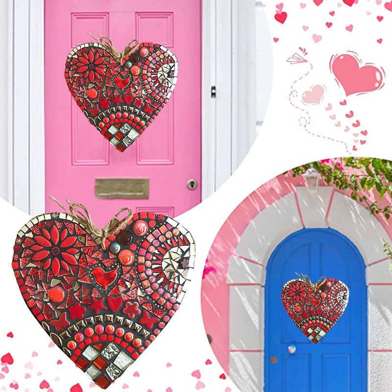 Junips | Large Garden Mosaic Heart Decoration