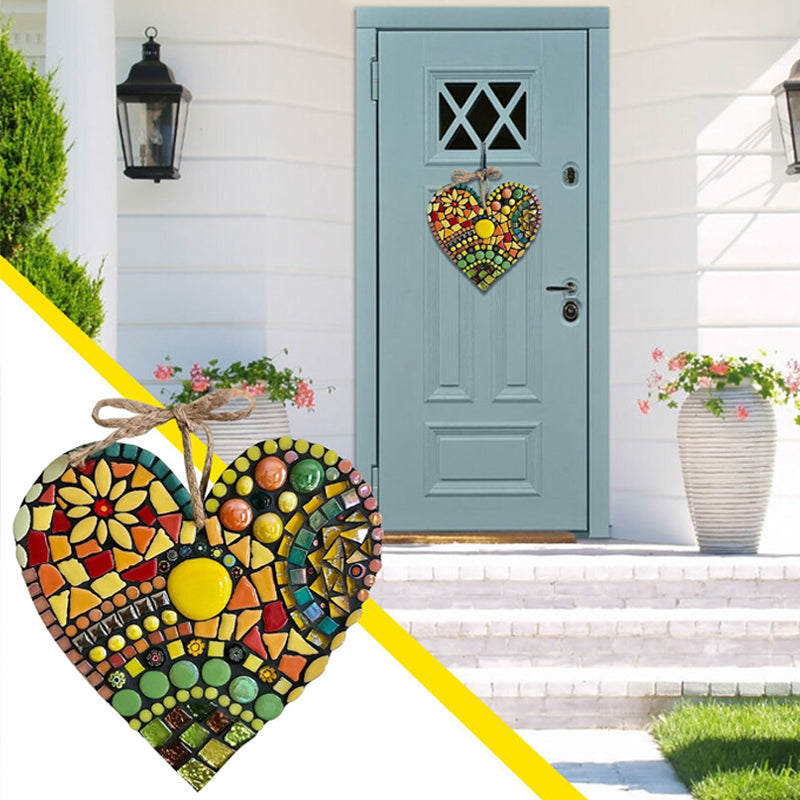 Junips | Large Garden Mosaic Heart Decoration